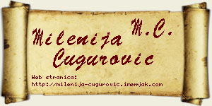 Milenija Čugurović vizit kartica